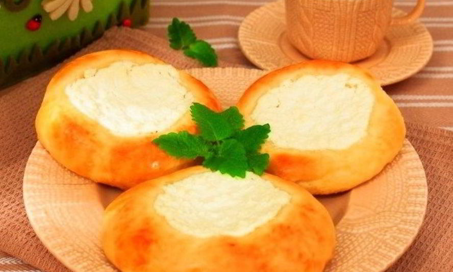 Рецепт ватрушки с ванильным творогом