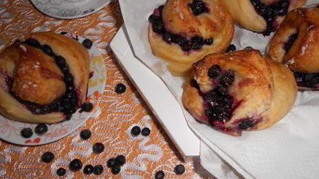 вкуснейшие черничные булочки