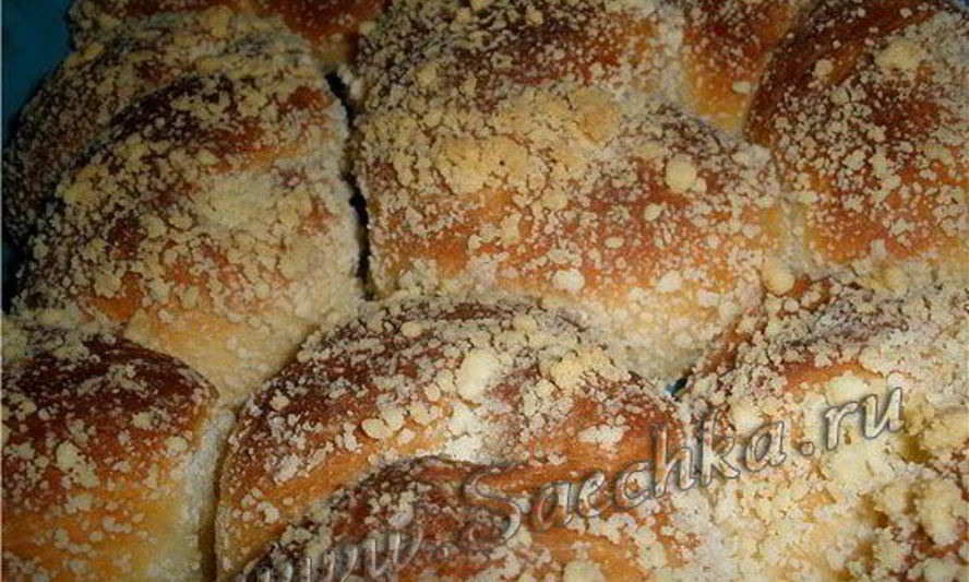 Рецепт вкусных сдобных булочек