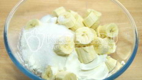 банановый чизкейк с творогом