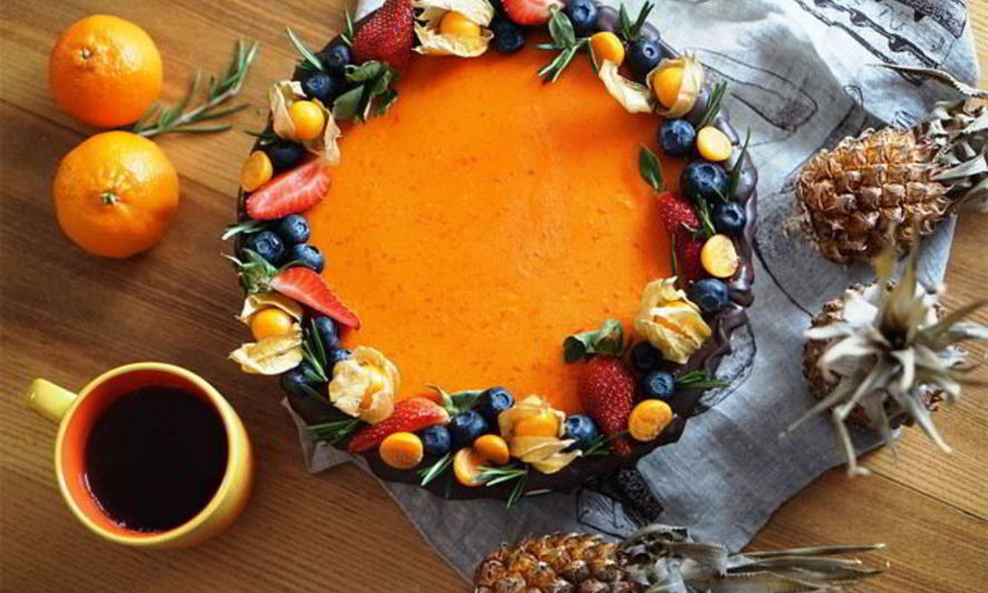 Рецепт чизкейк без выпечки с облепихой