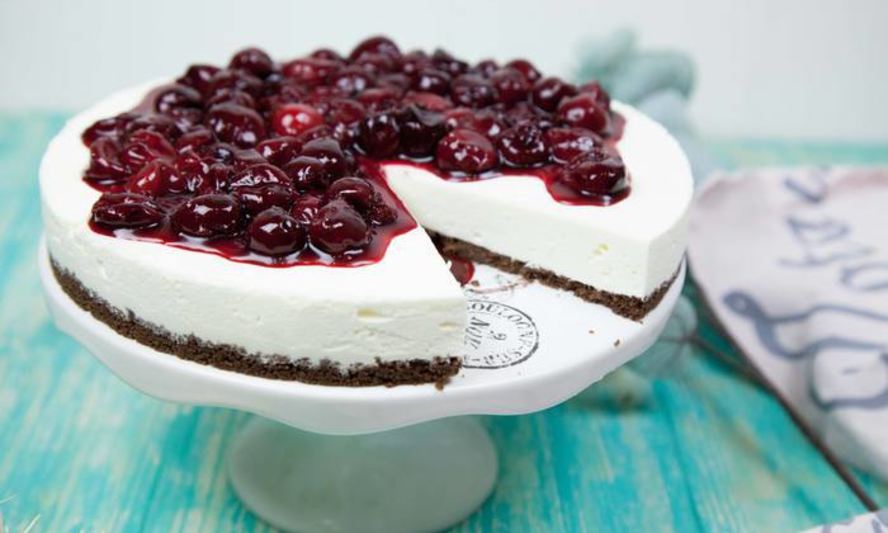 Рецепт чизкейк без выпечки с вишней