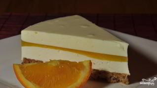 Чизкейк без выпечки с желе