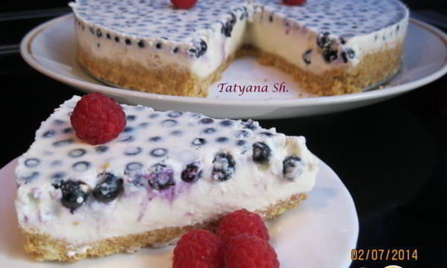 Рецепт чизкейк с черникой без выпечки