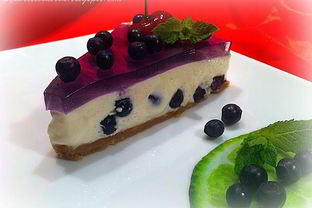 Чизкейк с черникой