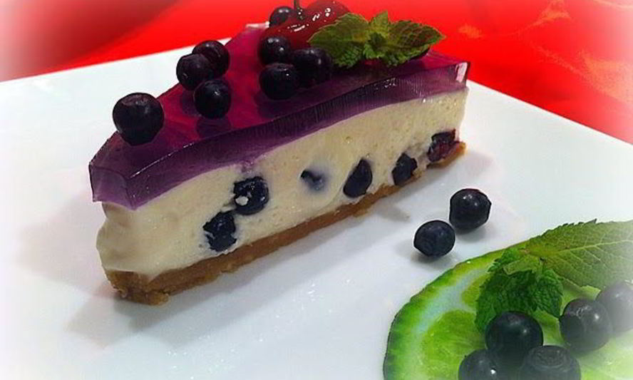 Рецепт чизкейк с черникой