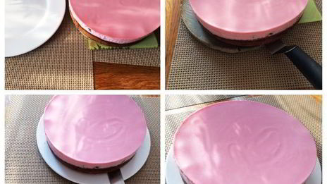 чизкейк с ежевикой