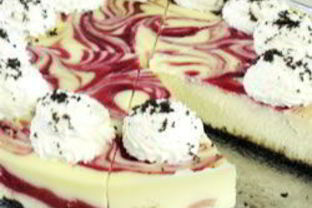 Чизкейк с малиной и белым шоколадом