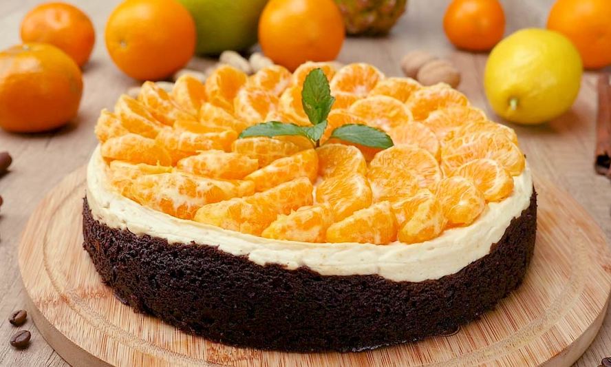Рецепт чизкейк с пряными мандаринами