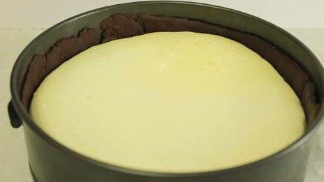 чизкейк с шоколадной основой