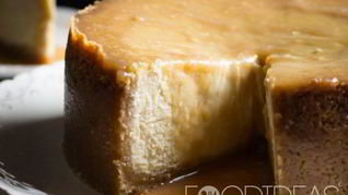 Карамельный чизкейк без выпечки