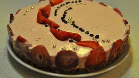 клубничный чизкейк с маршмеллоу