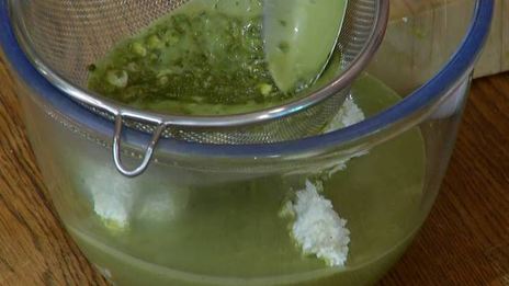 кокосовый чизкейк на зеленом чае