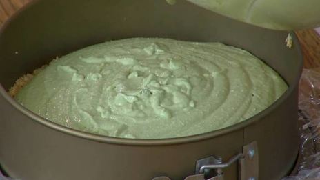 кокосовый чизкейк на зеленом чае