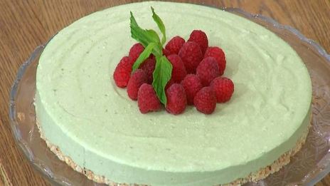 кокосовый чизкейк на зеленом чае