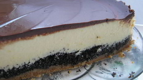 лимонный чизкейк с маком и шоколадом