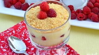 Малиновый чизкейк-парфе без выпечки