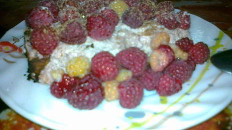 малиновый чизкейк