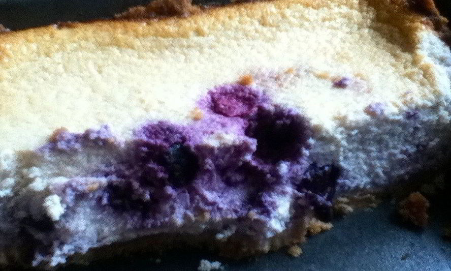 Рецепт неправильный чизкейк с черникой