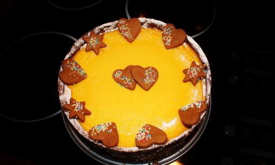 Рецепт нежный тыквенный чизкейк на основе теста пипаркук