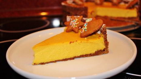 нежный тыквенный чизкейк на основе теста пипаркук