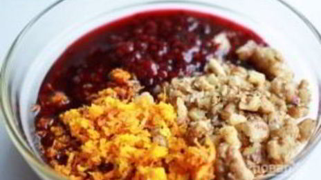 новогодний чизкейк с клюквой