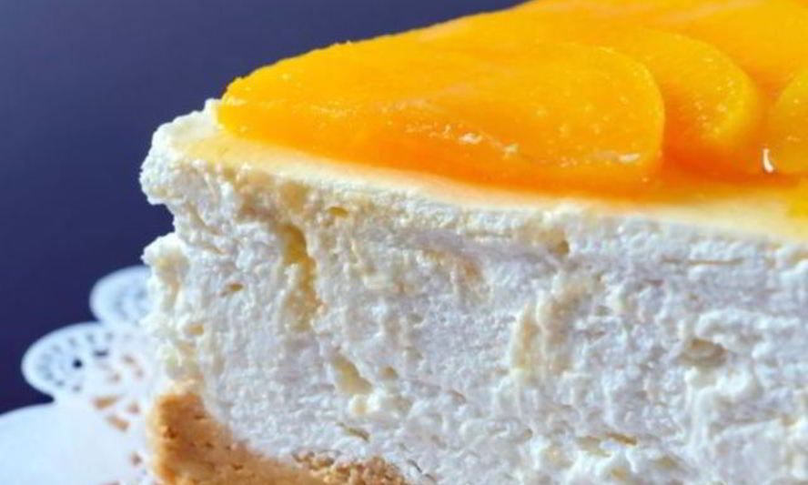 Рецепт персиковый чизкейк без выпечки