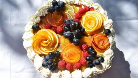 шоколадный чизкейк с фруктами