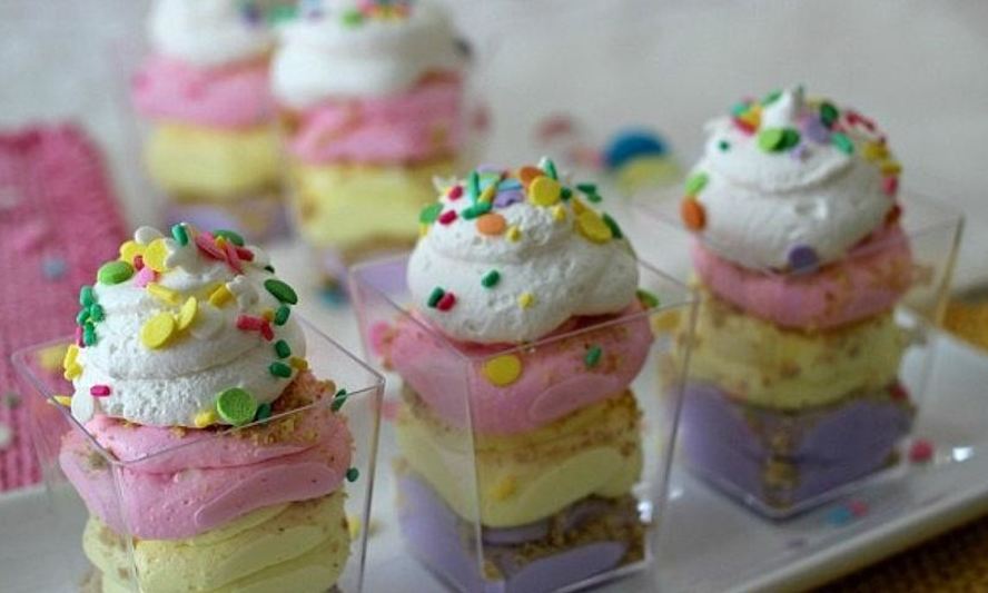 Рецепт трайфл чизкейк с сушеной вишней, апельсином и цветками лаванды