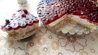 Творожно-ягодный чизкейк