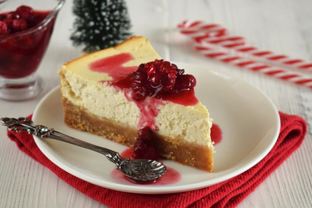 Творожный чизкейк с клюквой