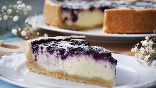 Ванильный чизкейк с голубикой