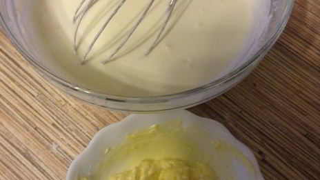 японский чизкейк с ягодным соусом