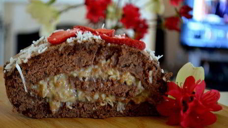 германский шоколадный рулет