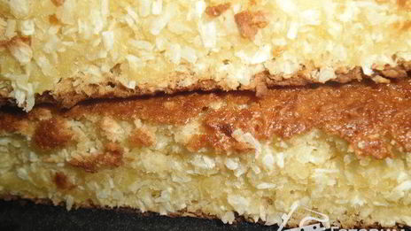 апельсиново-кокосовый кекс без масла