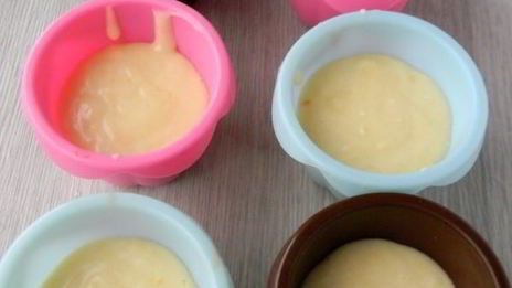 апельсиновые кексы в силиконовых формочках