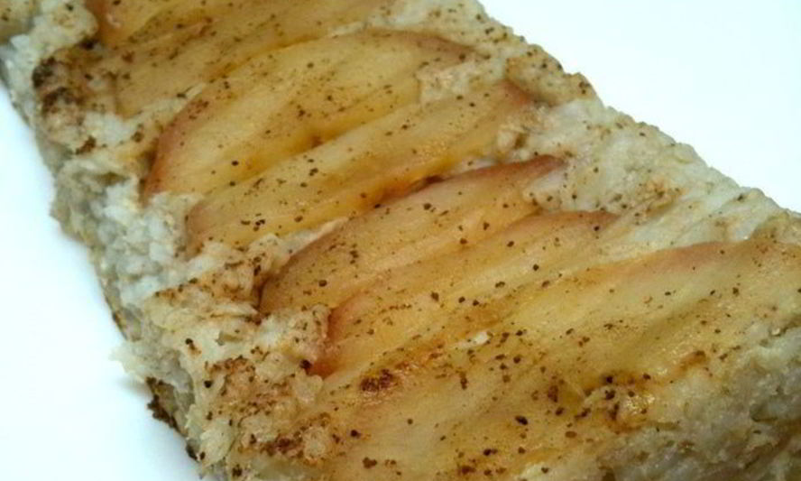 Рецепт бананово-рисовый кекс с яблоками