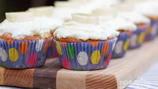 Банановый капкейк