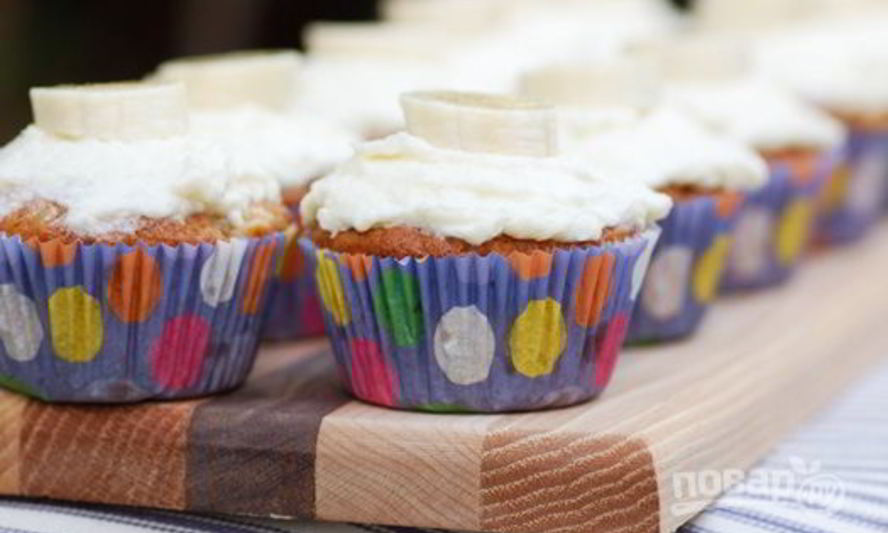 Рецепт банановый капкейк