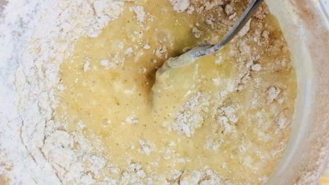 банановый кекс с голубикой на растительном масле