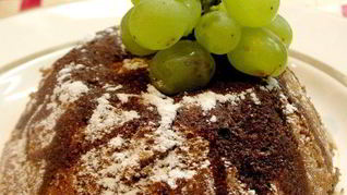 Бисквитный кекс с виноградом