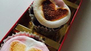 Капкейк с запеченным зефиром