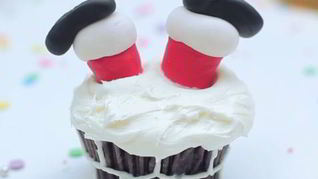 Капкейки Ноги Санта Клауса