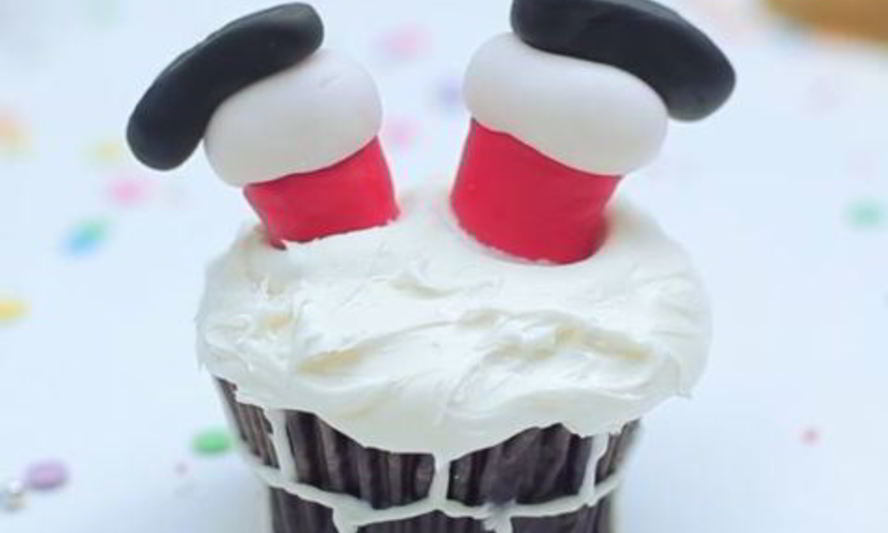 Рецепт капкейки ноги санта клауса