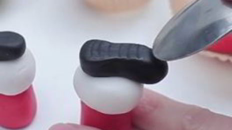 капкейки ноги санта клауса