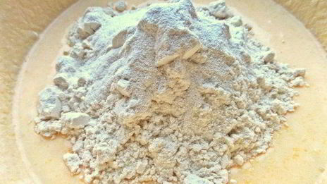 кекс на сметане с мандаринами и клюквой