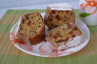 Кекс ореховый на сметане и кефире