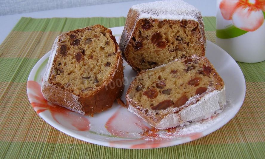 Рецепт кекс ореховый на сметане и кефире