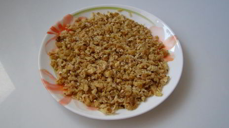 кекс ореховый на сметане и кефире