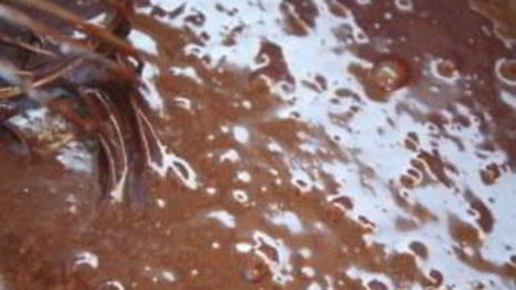 кекс с жидким шоколадом внутри